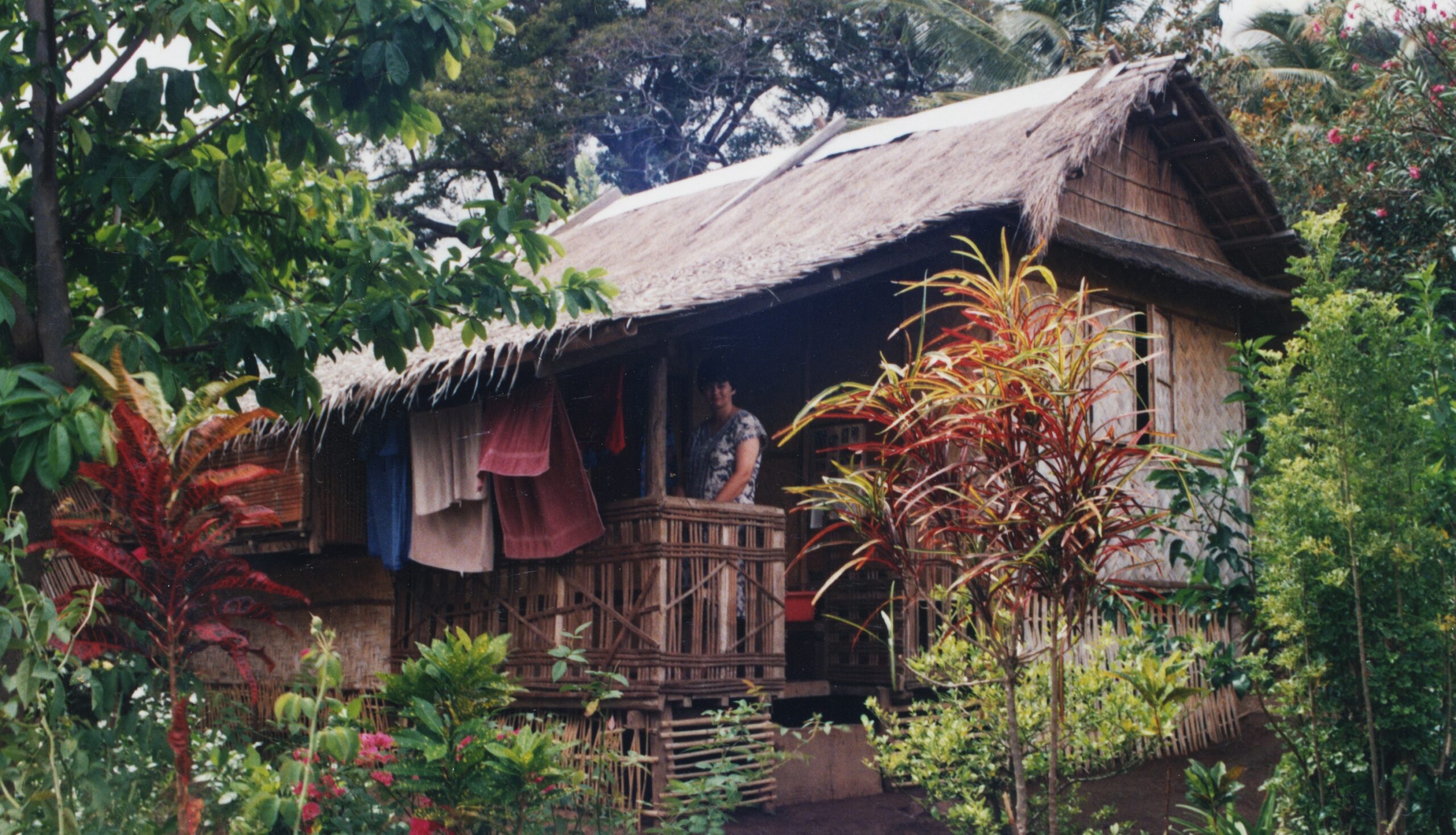 Bambuhus på Filippinerna.