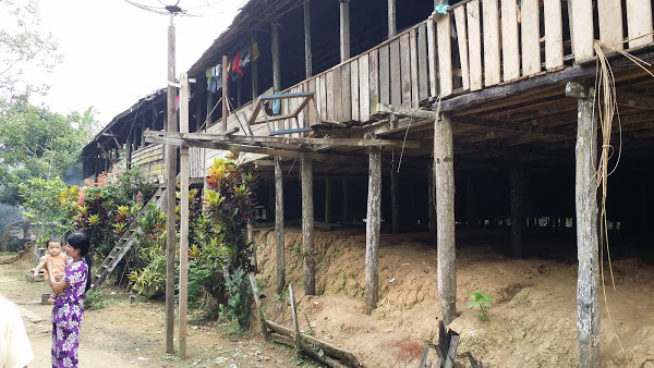 longhouse Ett asiatiskt långhus.