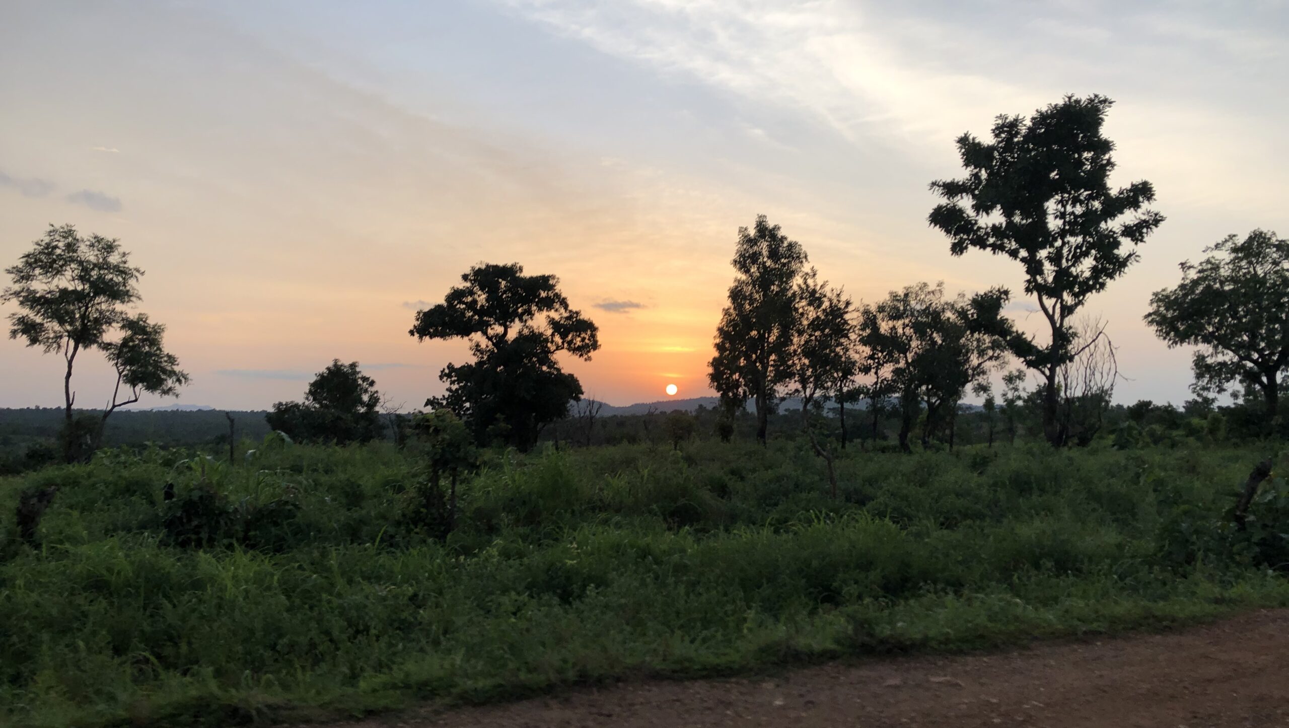Solnedgång i Togo.