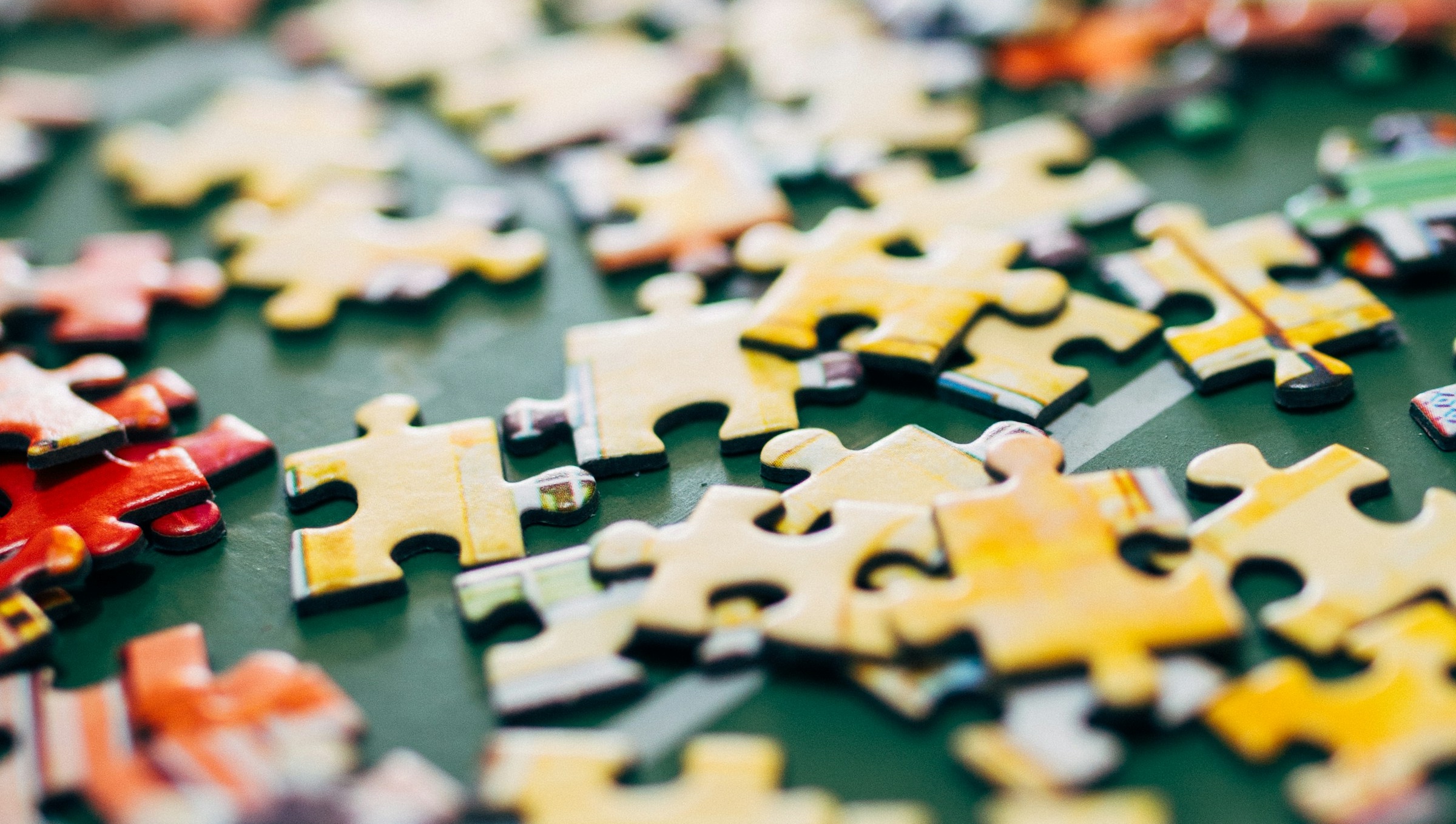 Bitar av ett pussel.